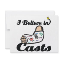 i believe in casts personalized invitation