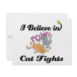 i believe in cat fights personalized invites