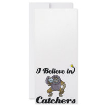 i believe in catchers personalized rack card