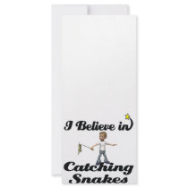 i believe in catching snakes personalized rack card