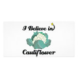 i believe in cauliflower photo card template
