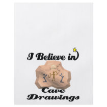 i believe in cave drawings custom flyer