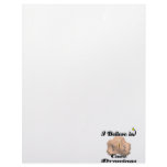 i believe in cave drawings personalized letterhead