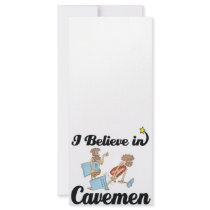 i believe in cavemen full color rack card