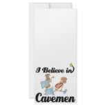 i believe in cavemen full color rack card