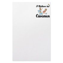 i believe in cavemen stationery