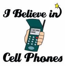 i believe in cell phones photo sculpture