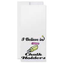 i believe in chalk holders rack cards