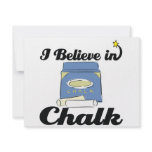 i believe in chalk custom invitations