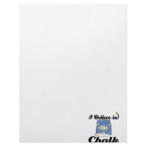 i believe in chalk customized letterhead