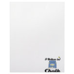 i believe in chalk customized letterhead
