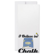 i believe in chalk rack card design