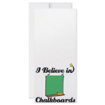 i believe in chalkboards full color rack card