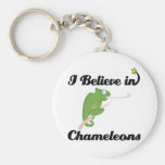 i believe in chameleons key chain