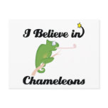 i believe in chameleons postcard