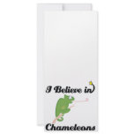 i believe in chameleons full color rack card
