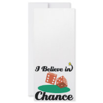 i believe in chance rack card design