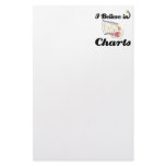 i believe in charts stationery paper