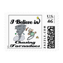 i believe in chasing tornadoes postage