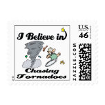 i believe in chasing tornadoes postage