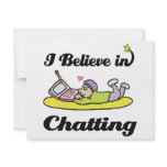i believe in chatting personalized invitation