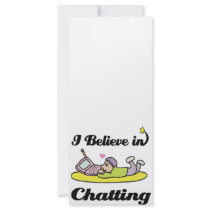 i believe in chatting personalized rack card