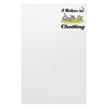 i believe in chatting stationery paper