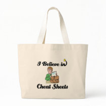 i believe in cheat sheets bags