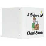 i believe in cheat sheets vinyl binders