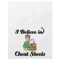 i believe in cheat sheets flyers