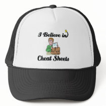 i believe in cheat sheets trucker hat