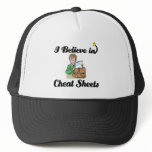 i believe in cheat sheets trucker hat