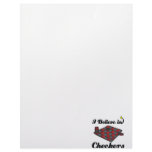 i believe in checkers letterhead design