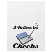 i believe in checks flyer