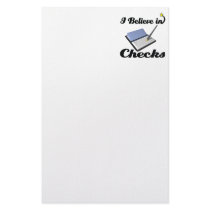 i believe in checks stationery paper