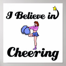 i believe in cheering print
