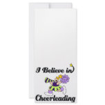 i believe in cheerleading rack card design