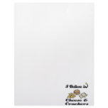 i believe in cheese and crackers letterhead design