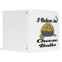 i believe in cheese balls vinyl binder