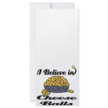 i believe in cheese balls customized rack card
