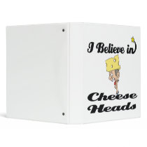 i believe in cheese heads 3 ring binders