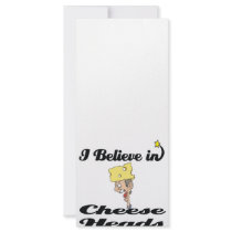i believe in cheese heads rack card template