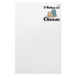 i believe in cheese stationery