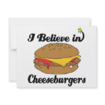 i believe in cheeseburgers personalized announcements