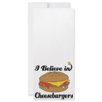 i believe in cheeseburgers custom rack card