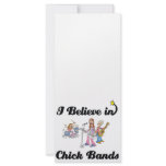 i believe in chick bands customized rack card