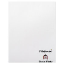 i believe in chick flicks letterhead template