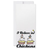 i believe in chickens rack card design