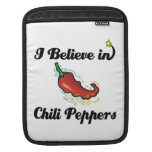 i believe in chili peppers sleeve for iPads