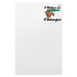 i believe in chimps stationery